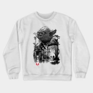 The Master in the swamp sumi-e Crewneck Sweatshirt